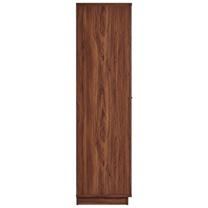 Modway Furniture Capri 70" Tall Storage Cabinet - Stylish Wood Grain Design with Soft-Close Doors for Versatile Use MOD-7156-WAL