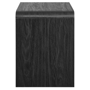 Modway Furniture Toscana 2-Drawer Nightstand - Mid-Century Modern Design with Smooth Finish for Stylish Storage Solutions Black MOD-7161-BLK