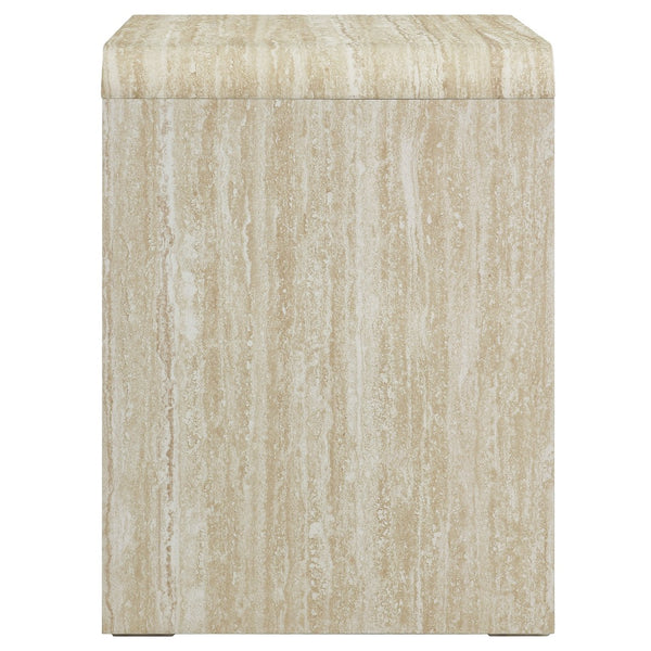 Modway Furniture Toscana 2-Drawer Nightstand - Mid-Century Modern Design with Smooth Finish for Stylish Storage Solutions Travertine MOD-7161-TRA