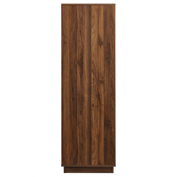 Modway Furniture Bulwark 3-Door Wardrobe Closet - Modern Walnut Armoire with Adjustable Shelves & Ample Storage Space MOD-7164-WAL