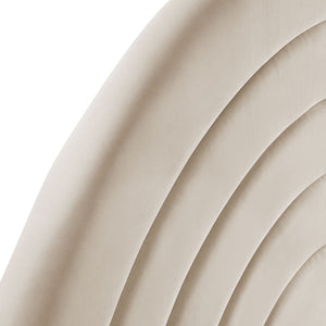 Modway Furniture Solana Arched Performance Velvet King Headboard - Modern Design with Luxurious Comfort & Style Almond MOD-7172-ALM