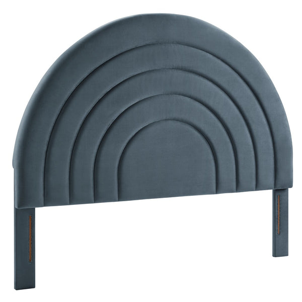 Modway Furniture Solana Arched Performance Velvet King Headboard - Modern Design with Luxurious Comfort & Style Cadet Blue MOD-7172-CAB