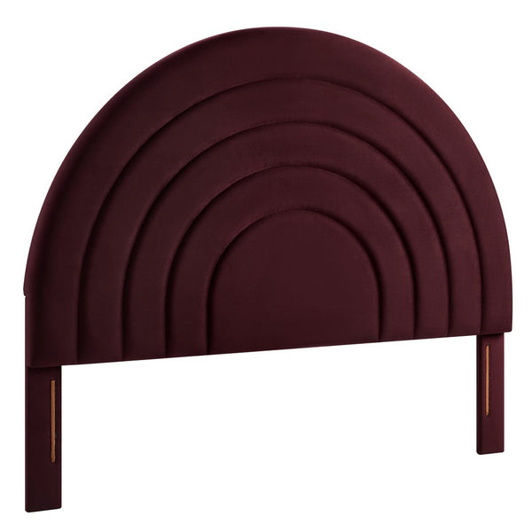 Modway Furniture Solana Arched Performance Velvet King Headboard - Modern Design with Luxurious Comfort & Style Mulberry MOD-7172-MUL
