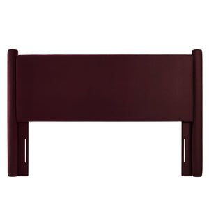 Modway Furniture Rael Performance Velvet Full Headboard - Elevate Your Bedroom with Modern Comfort and Style Mulberry MOD-7178-MUL