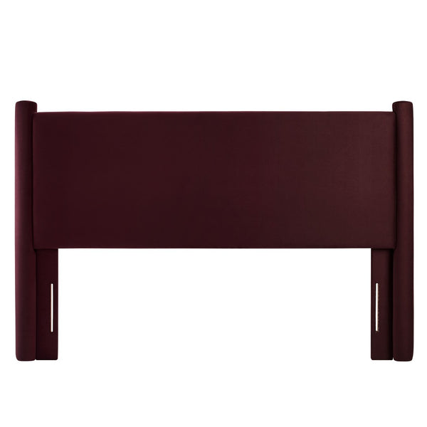 Modway Furniture Rael Performance Velvet Queen Headboard - Luxurious Modern Design for Elegant Bedroom Retreat Mulberry MOD-7179-MUL