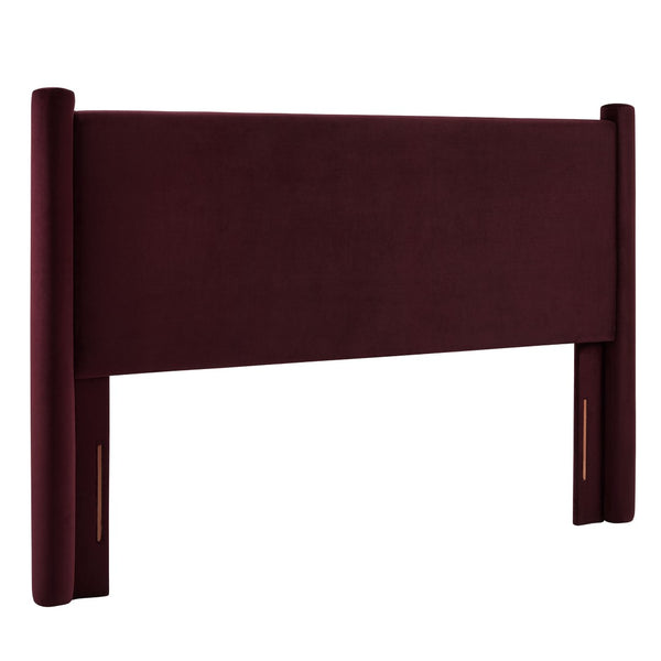 Modway Furniture Rael Performance Velvet King Headboard - Luxurious Comfort with Modern Elegance for Any Bedroom Decor Mulberry MOD-7180-MUL