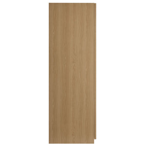 Modway Furniture Render Mid-Century Modern 2-Door Wardrobe Closet with Soft-Close Doors and Adjustable Shelving Oak MOD-7182-OAK
