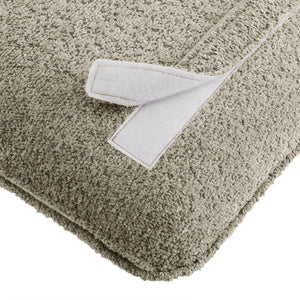 Modway Furniture Anela Wall-Mounted Chenille Upholstered Twin Headboard - Space-Saving, Cozy Design for Modern Rooms Oat Walnut MOD-7205-OAT-WAL