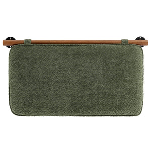 Modway Furniture Anela Wall-Mounted Chenille Upholstered Twin Headboard - Space-Saving, Cozy Design for Modern Rooms Sage Walnut MOD-7205-SGE-WAL