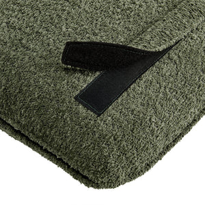 Modway Furniture Anela Wall-Mounted Chenille Upholstered Twin Headboard - Space-Saving, Cozy Design for Modern Rooms Sage Walnut MOD-7205-SGE-WAL