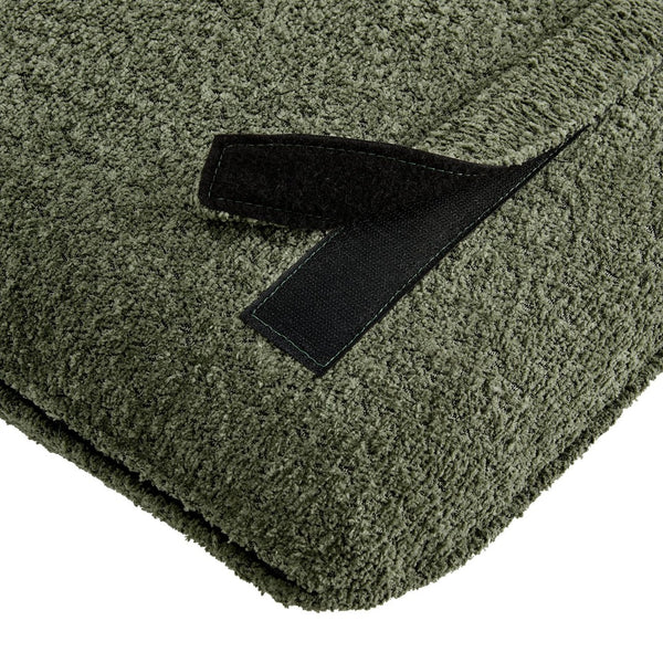 Modway Furniture Anela Wall-Mounted Chenille Upholstered Twin Headboard - Space-Saving, Cozy Design for Modern Rooms Sage Walnut MOD-7205-SGE-WAL