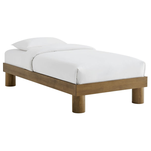 Modway Furniture Runa Twin Platform Bed - Modern Minimalist Design in French Oak, Sturdy Wood Frame, Easy Assembly MOD-7207-FRO