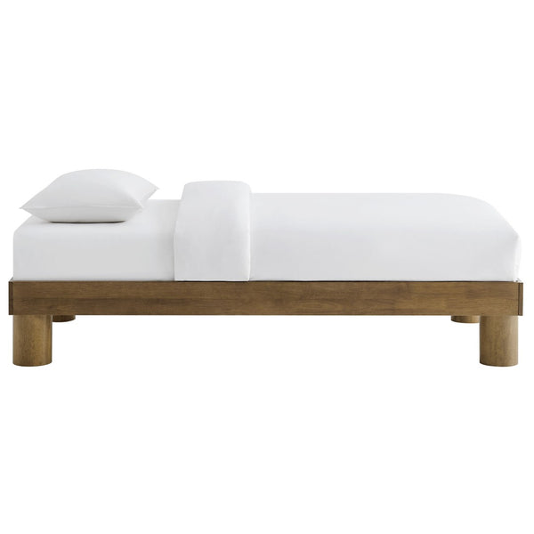 Modway Furniture Runa Twin Platform Bed - Modern Minimalist Design in French Oak, Sturdy Wood Frame, Easy Assembly MOD-7207-FRO