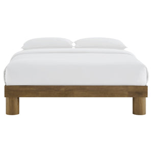 Modway Furniture Runa Wood Full Platform Bed - Sturdy, Stylish Design for Modern Bedrooms, No Box Spring Required! MOD-7208-FRO