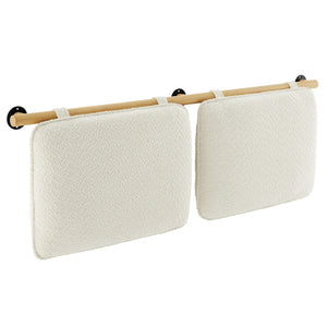 Modway Furniture Anela Wall-Mounted King Size Chenille Upholstered Headboard for Modern Bedroom Comfort & Style Cream Natural MOD-7213-CRE-NAT