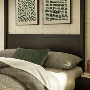 Modway Furniture Alva King Canopy Platform Bed by Modway – Solid Wood Frame for Modern, Serene Bedroom Retreat Smoked Oak MOD-7216-SOA