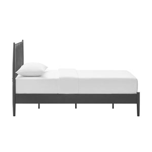 Modway Furniture Adair Spindle Metal Twin Platform Bed - Durable Iron Frame, Minimalist Design, Easy Assembly, Charcoal MOD-7217-CHA