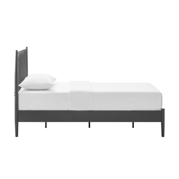 Modway Furniture Adair Spindle Metal Twin Platform Bed - Durable Iron Frame, Minimalist Design, Easy Assembly, Charcoal MOD-7217-CHA