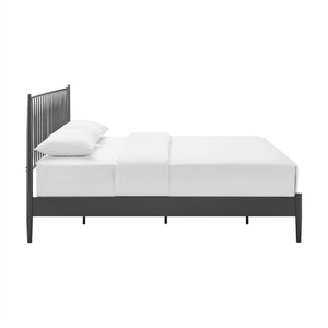 Modway Furniture Adair Spindle Metal King Platform Bed - Sturdy & Stylish with Farmhouse Charm & Mid-Century Design MOD-7220-CHA