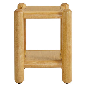 Modway Furniture Arcus Rectangular 2-Tier Side Table - Versatile Oak Accent for Compact Spaces & Stylish Decor MOD-7226-OAK