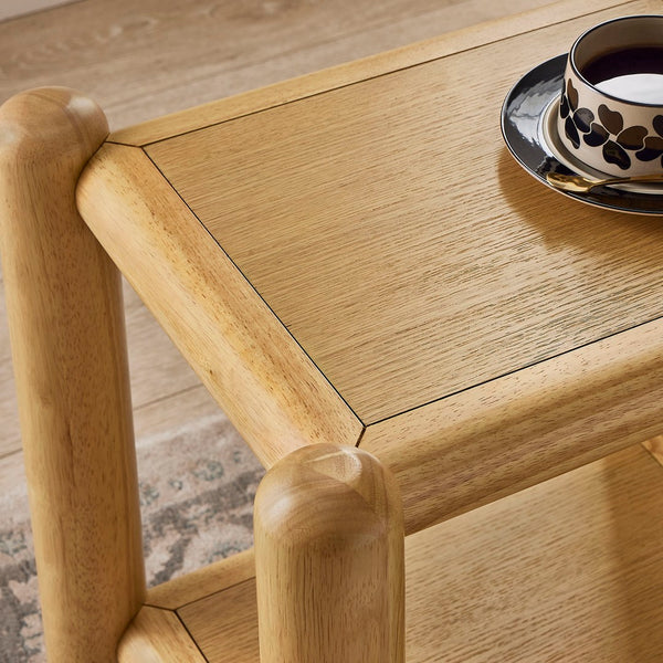 Modway Furniture Arcus Rectangular 2-Tier Side Table - Versatile Oak Accent for Compact Spaces & Stylish Decor MOD-7226-OAK