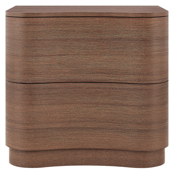 Modway Furniture Mirae 2-drawer Nightstand - Modern Curved Design With Sculptural Lines For Stylish Bedroom Storage Brown  Mod-7232-bbo