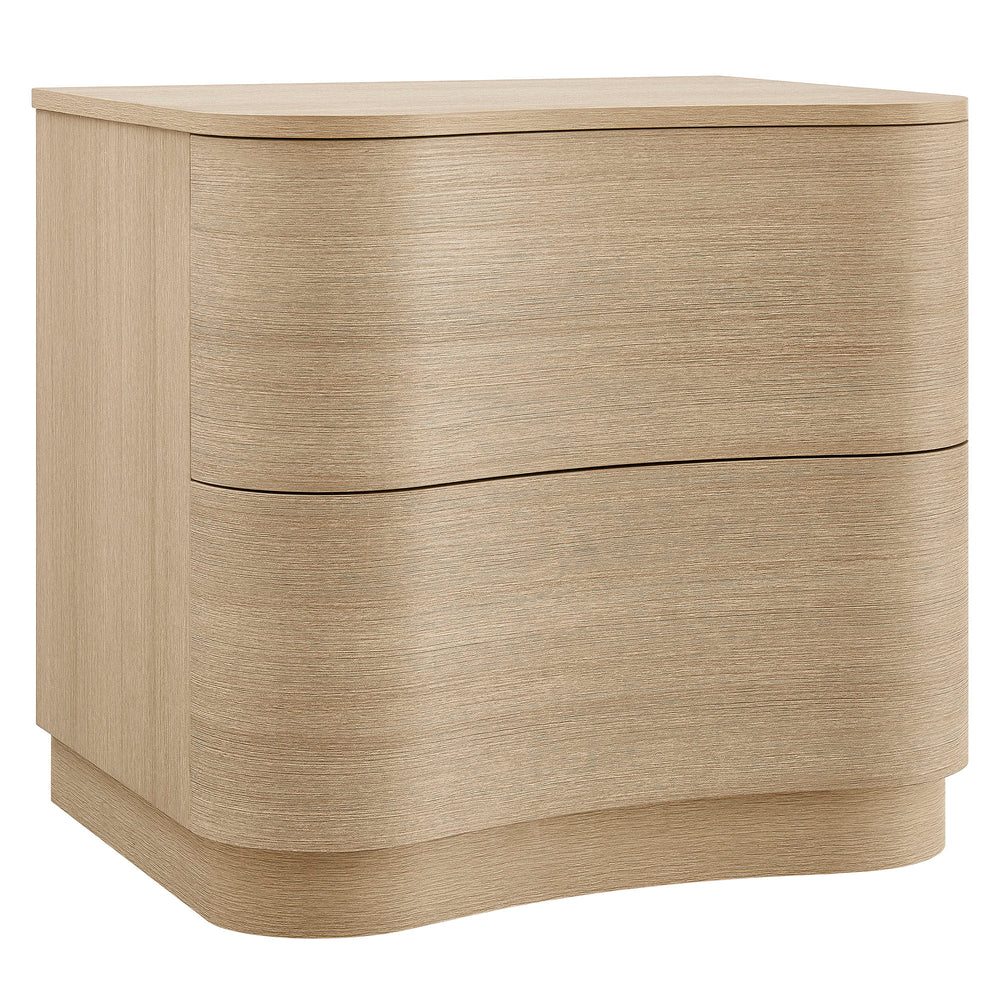 Modway Furniture Mirae 2-drawer Nightstand - Modern Curved Design With Sculptural Lines For Stylish Bedroom Storage Brown  Mod-7232-boa