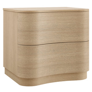 Modway Furniture Mirae 2-drawer Nightstand - Modern Curved Design With Sculptural Lines For Stylish Bedroom Storage Brown  Mod-7232-boa