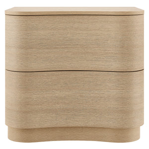 Modway Furniture Mirae 2-drawer Nightstand - Modern Curved Design With Sculptural Lines For Stylish Bedroom Storage Brown  Mod-7232-boa