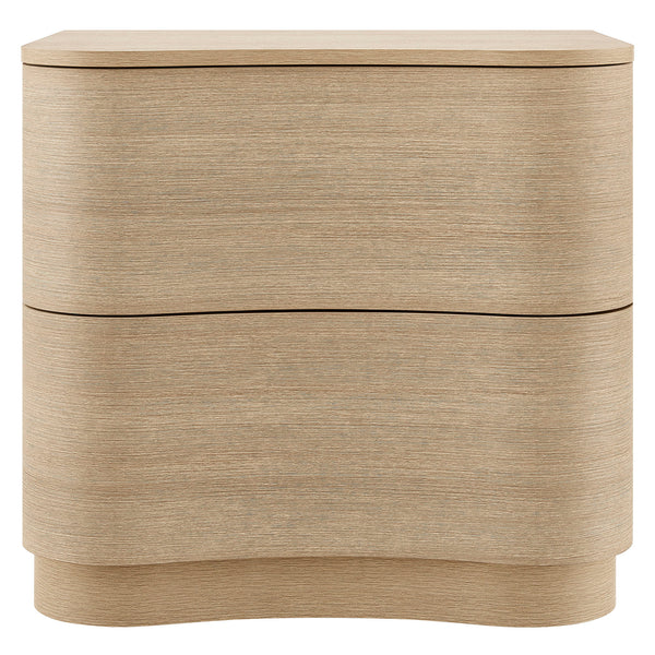 Modway Furniture Mirae 2-drawer Nightstand - Modern Curved Design With Sculptural Lines For Stylish Bedroom Storage Brown  Mod-7232-boa