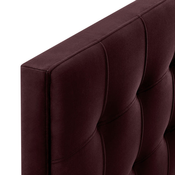 Modway Furniture Lily Modway Biscuit Tufted Velvet King Headboard with Foam Padding for Bedroom Mulberry MOD-7255-MUL