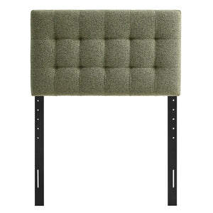 Modway Furniture Lily Modway Twin Headboard Biscuit Tufted Chenille Upholstered for Kids or Guest Rooms Leaf MOD-7260-LEA