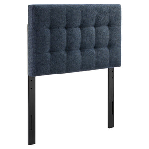 Modway Furniture Lily Modway Twin Headboard Biscuit Tufted Chenille Upholstered for Kids or Guest Rooms Navy Chenille MOD-7260-NAV