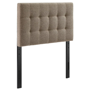 Modway Furniture Lily Modway Twin Headboard Biscuit Tufted Chenille Upholstered for Kids or Guest Rooms Taupe MOD-7260-TAU