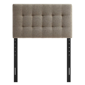 Modway Furniture Lily Modway Twin Headboard Biscuit Tufted Chenille Upholstered for Kids or Guest Rooms Taupe MOD-7260-TAU