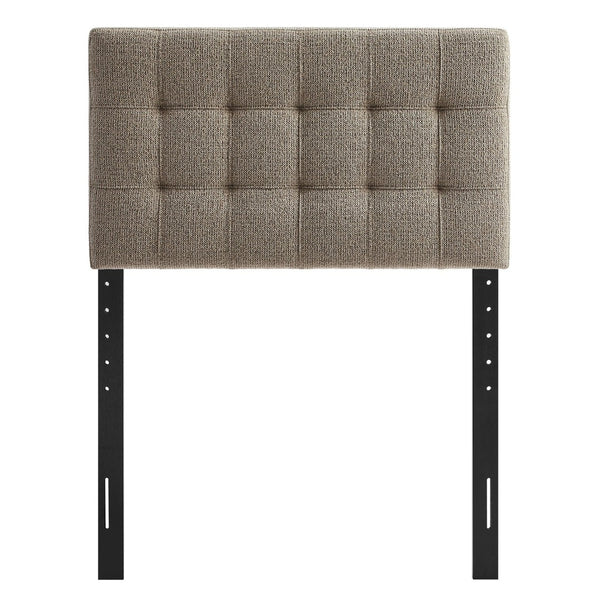 Modway Furniture Lily Modway Twin Headboard Biscuit Tufted Chenille Upholstered for Kids or Guest Rooms Taupe MOD-7260-TAU