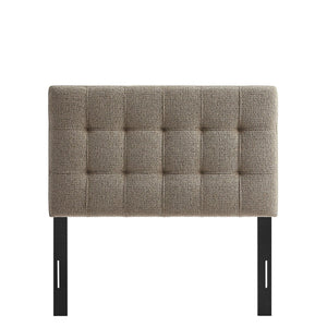 Modway Furniture Lily Modway Twin Headboard Biscuit Tufted Chenille Upholstered for Kids or Guest Rooms Taupe MOD-7260-TAU