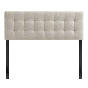 Modway Furniture Lily Modway Full Upholstered Headboard Biscuit Tufted Chenille Foam Padded Bedroom Dove MOD-7261-DOV