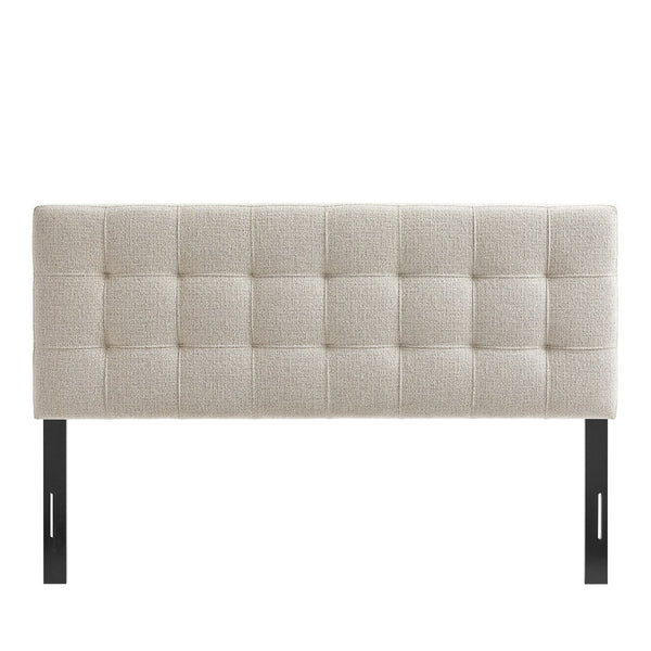 Modway Furniture Lily Modway Full Upholstered Headboard Biscuit Tufted Chenille Foam Padded Bedroom Dove MOD-7261-DOV