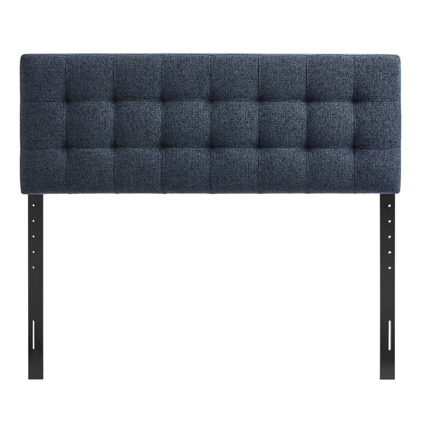 Modway Furniture Lily Modway Full Upholstered Headboard Biscuit Tufted Chenille Foam Padded Bedroom Navy Chenille MOD-7261-NAV