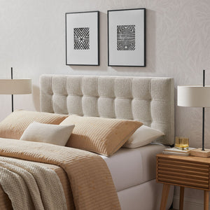 Modway Furniture Lily Modway Chenille Tufted Queen Headboard Foam Padded for Bedroom Elegance Dove MOD-7262-DOV