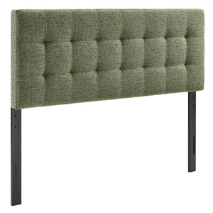Modway Furniture Lily Modway Chenille Tufted Queen Headboard Foam Padded for Bedroom Elegance Leaf MOD-7262-LEA