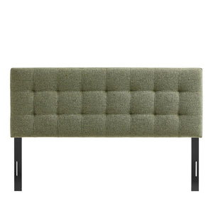 Modway Furniture Lily Modway Chenille Tufted Queen Headboard Foam Padded for Bedroom Elegance Leaf MOD-7262-LEA