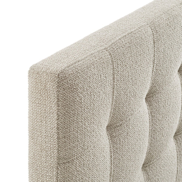 Modway Furniture Lily Tufted Chenille King Headboard with Foam Padding for a Polished Bedroom Dove Gray MOD-7263-DOV