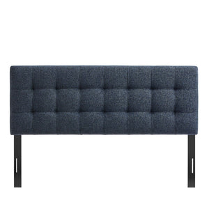 Modway Furniture Lily Tufted Chenille King Headboard with Foam Padding for a Polished Bedroom Navy Chenille MOD-7263-NAV