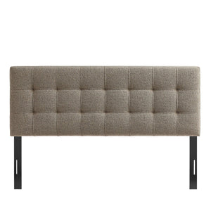 Modway Furniture Lily Tufted Chenille King Headboard with Foam Padding for a Polished Bedroom Taupe MOD-7263-TAU
