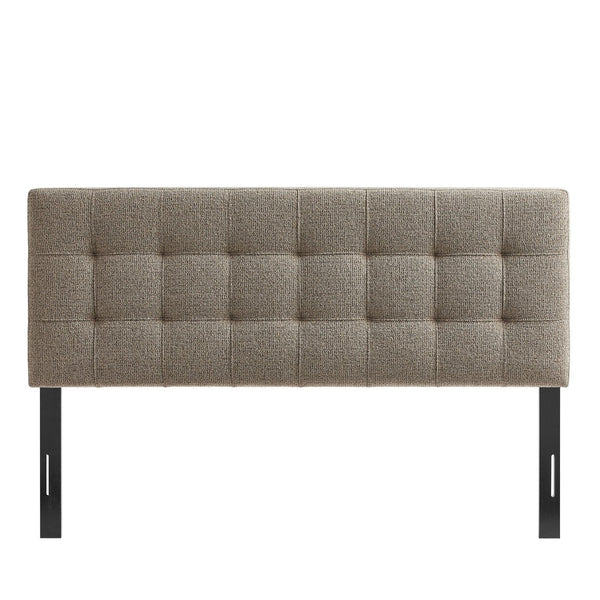 Modway Furniture Lily Tufted Chenille King Headboard with Foam Padding for a Polished Bedroom Taupe MOD-7263-TAU
