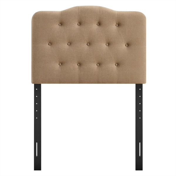 Modway Furniture Annabel Modway Tufted Upholstered Twin Headboard with Foam Padding for Guest Bedroom Almond MOD-7265-ALM