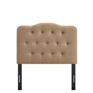 Modway Furniture Annabel Modway Tufted Upholstered Twin Headboard with Foam Padding for Guest Bedroom Almond MOD-7265-ALM