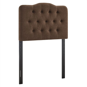 Modway Furniture Annabel Modway Tufted Upholstered Twin Headboard with Foam Padding for Guest Bedroom Cocoa MOD-7265-COA